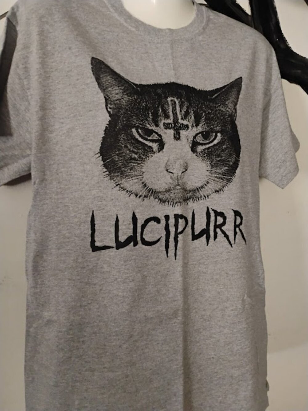 Lucipurr Cat Shirt size Medium Unisex